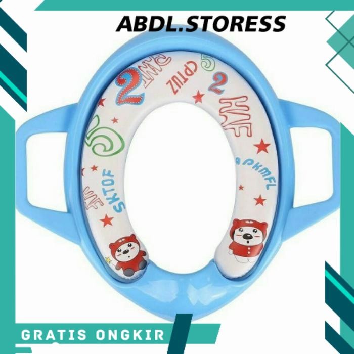 kloset tambahan toilet duduk anak bayi wc potty training latihan pipis - Biru