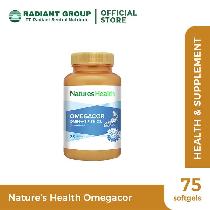 Natures Health Omegacor - 75 Softgels