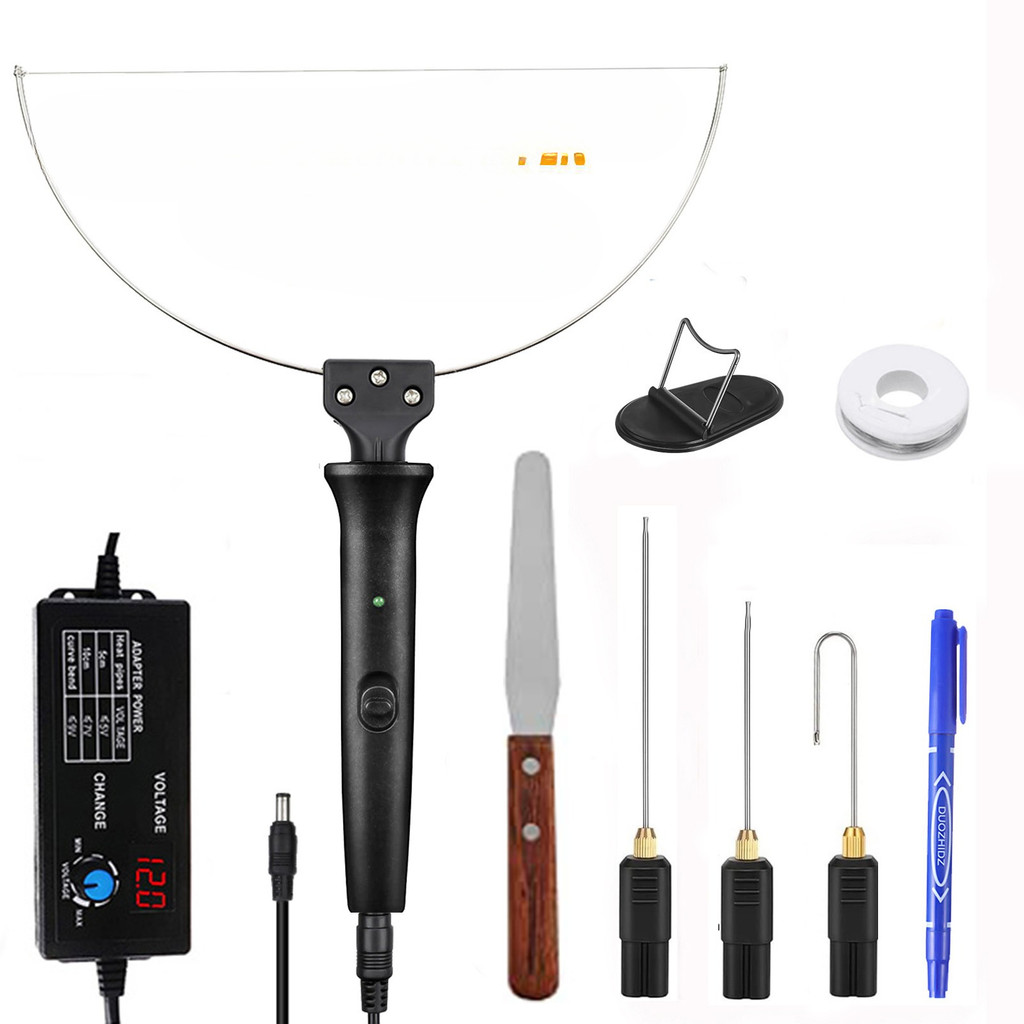 

10 in 1 Electric Foam Cutter Kit Foam Cutting Pen with Transformer Adapter 0-300℃ Adjustable Temperature Styrofoam Cutting Tools