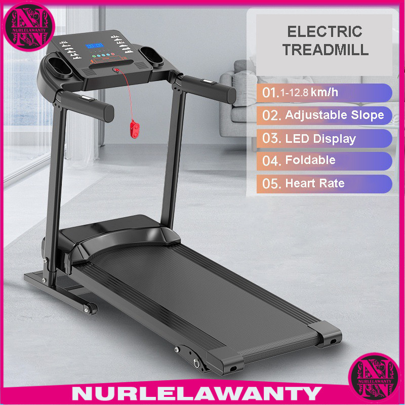 

- TaffSPORT Treadmill Elektrik Lipat Running Pad 12 Speed Heart Rate - Q6 -