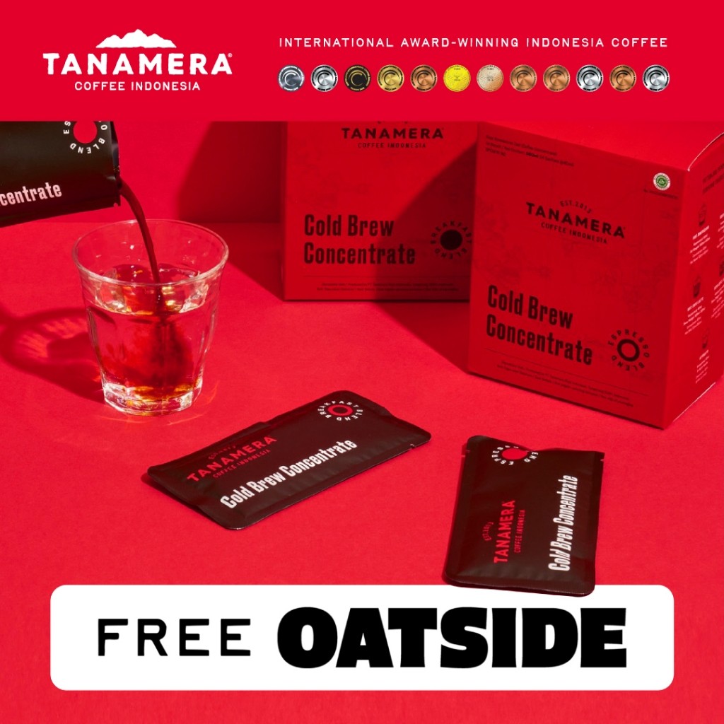 

JAMIN MURAH !!!TANAMERA COFFEE – Promo Cold Brew Concentrate Sachets (Box of 14 Sachets) Free Oatside Milk(BISA LANGSUNG ORDER)