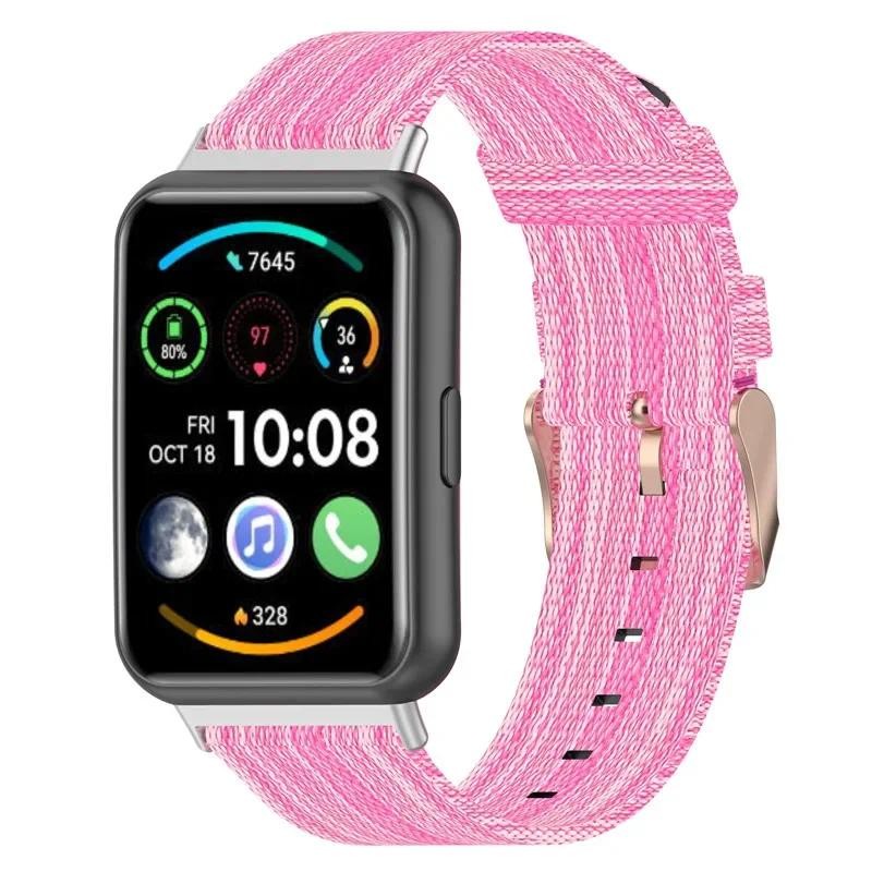 Band For Huawei Watch Fit 2 active/classic Smartwatch Accessories Nylon Loop Bracelet Correa Huawei 