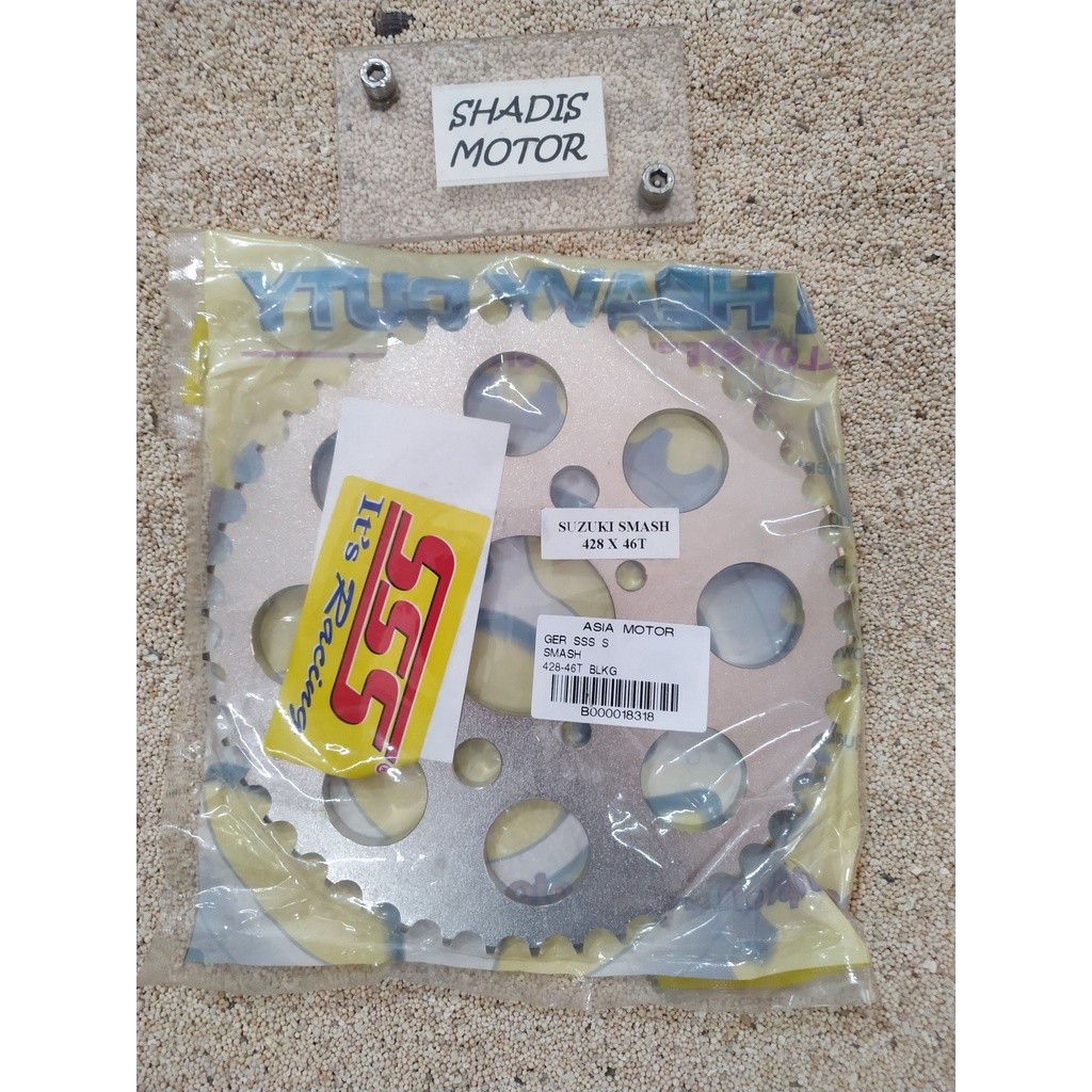 Ger SSS Motor Suzuki Smash Shogun 110 Kaze Belakang Ukuran 428 - 46T