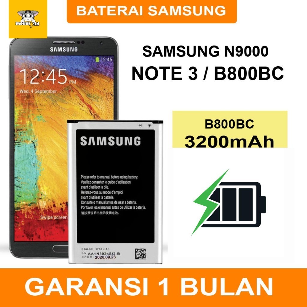 BATERAI  SAMSUNG N9000 / NOTE 3 / B800BC BATRE ORYGINAL
