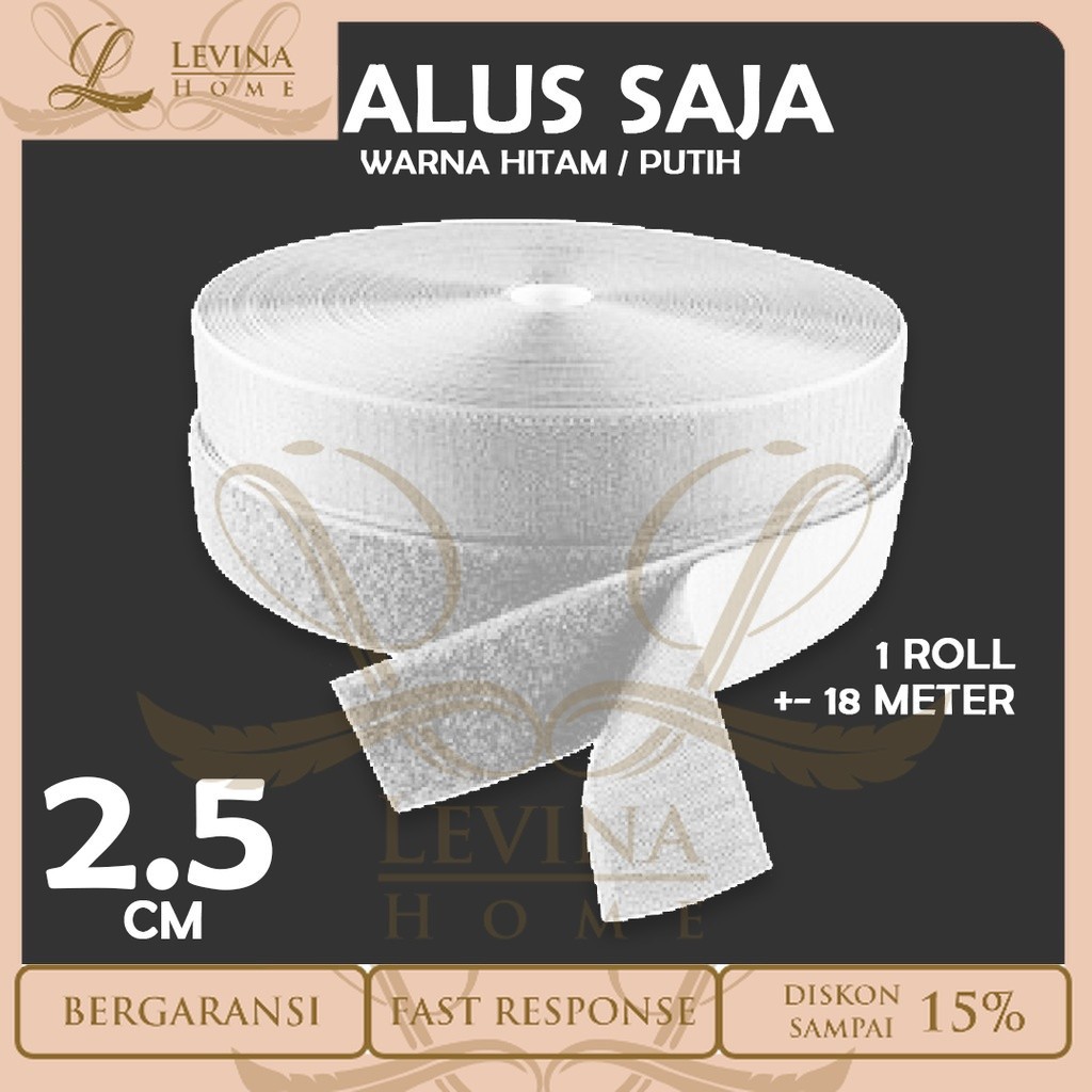 

VELCRO 2,5 CM MAGIC TAPE KASAR HALUS 18 METER – Levina Home
