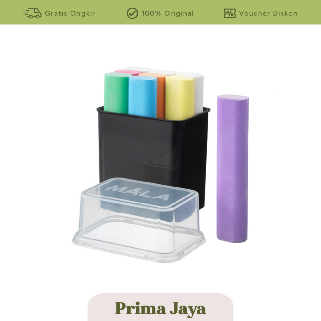 

BEST CHOICE IKEA MALA MA350 Kapur papan tulis warna , aneka warna 9-pcs