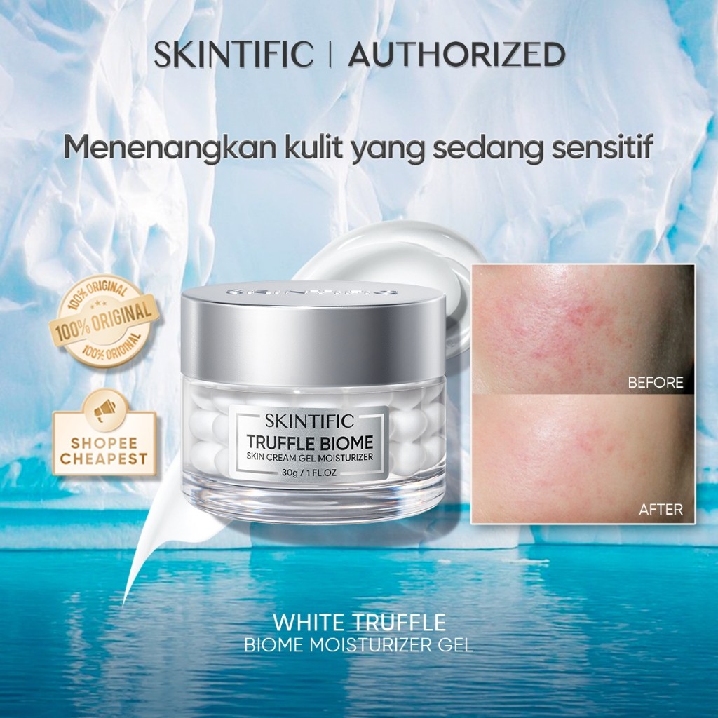[SKINTIFIC ] Truffle Biome Moisturizer Gel  Pelembab Wajah Skin Cream 30g Day Cream Night Cream Mois