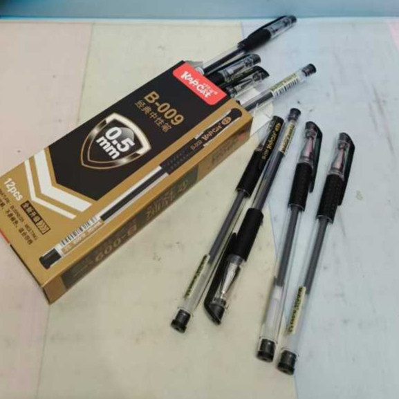 

(12pc) pen gel murah/gel pen hitam/bolpen gel termurah/pen murah/pena/pulpen gel office