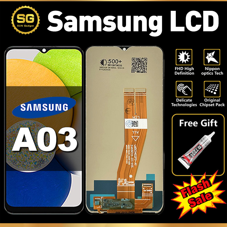 ORI LCD FOR Samsung A03 Original Fullset Asli For LCD hp Samsung A03 Glass Touch Screen Digitizer