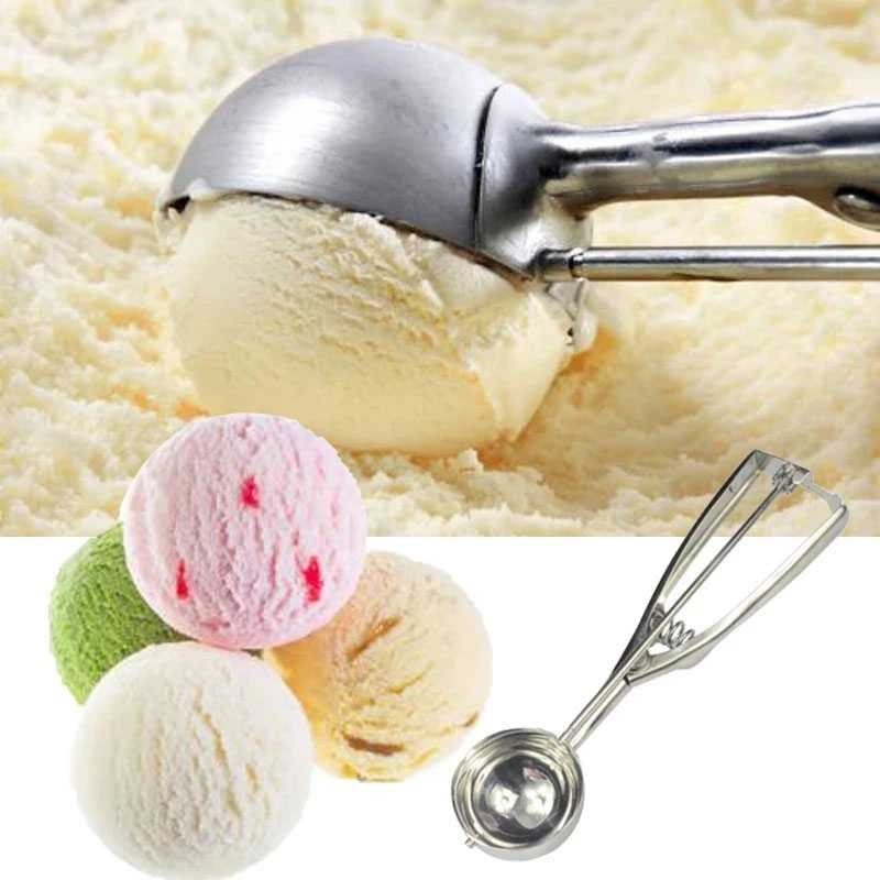 COD Alat Sendok Scoop Takar Ukur Kerok Es Krim Ice Cream Buah Besar Bahan Besi Stainless Steel Anti 