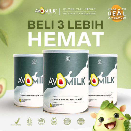 

AVOMILK | Minuman Nabati Alpukat Serbuk | Plant-Based Lifestyle, Wellness & Energy Boost Terlaris