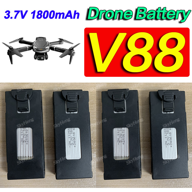 Original V88 Drone Battery 3.7V 1800mAh For V88 8K 4K Drone RC Qudcopter Original Battery V88 Spare 