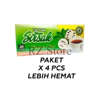 

4 PCS Teh Celup Daun Sirsak Kencono Sari – Minuman Herbal Alami Imun & Pencernaan
