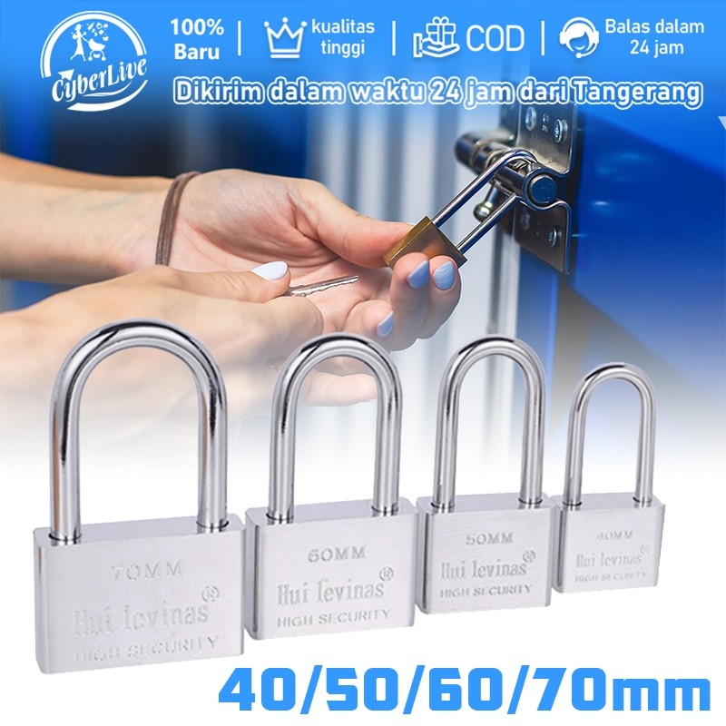 Gembok Pagar Anti Karat Dan Anti Air 40,50,60,70mm Gembok Rumah Dan Lemari