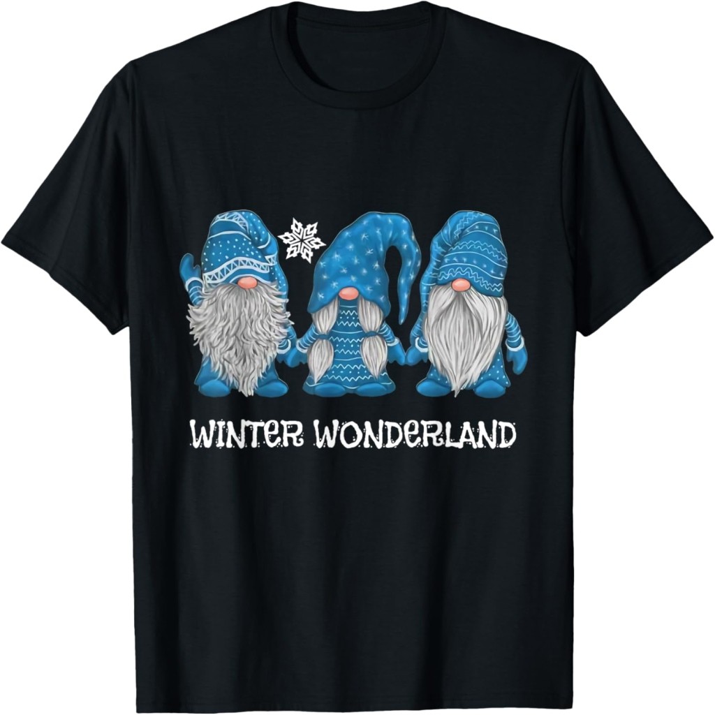 Winter Wonderland Gnomes Winter Snowy Gnomes Snow Gnome T-Shirt