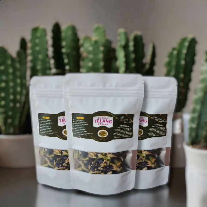 

bunga telang kering minuman herbal sehat teh telang