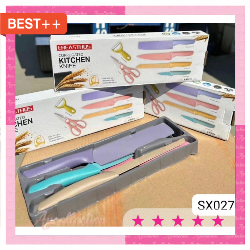 Perabot rumah tangga unik antik murah / Pisau Set Isi 6pcs