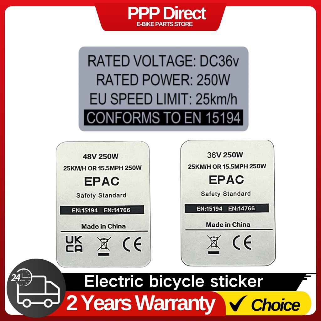 EBIKE Sticker, 36V 48V 250W Electric Bike Lable, Compataible for Bafang Tongsheng and other Brand 50