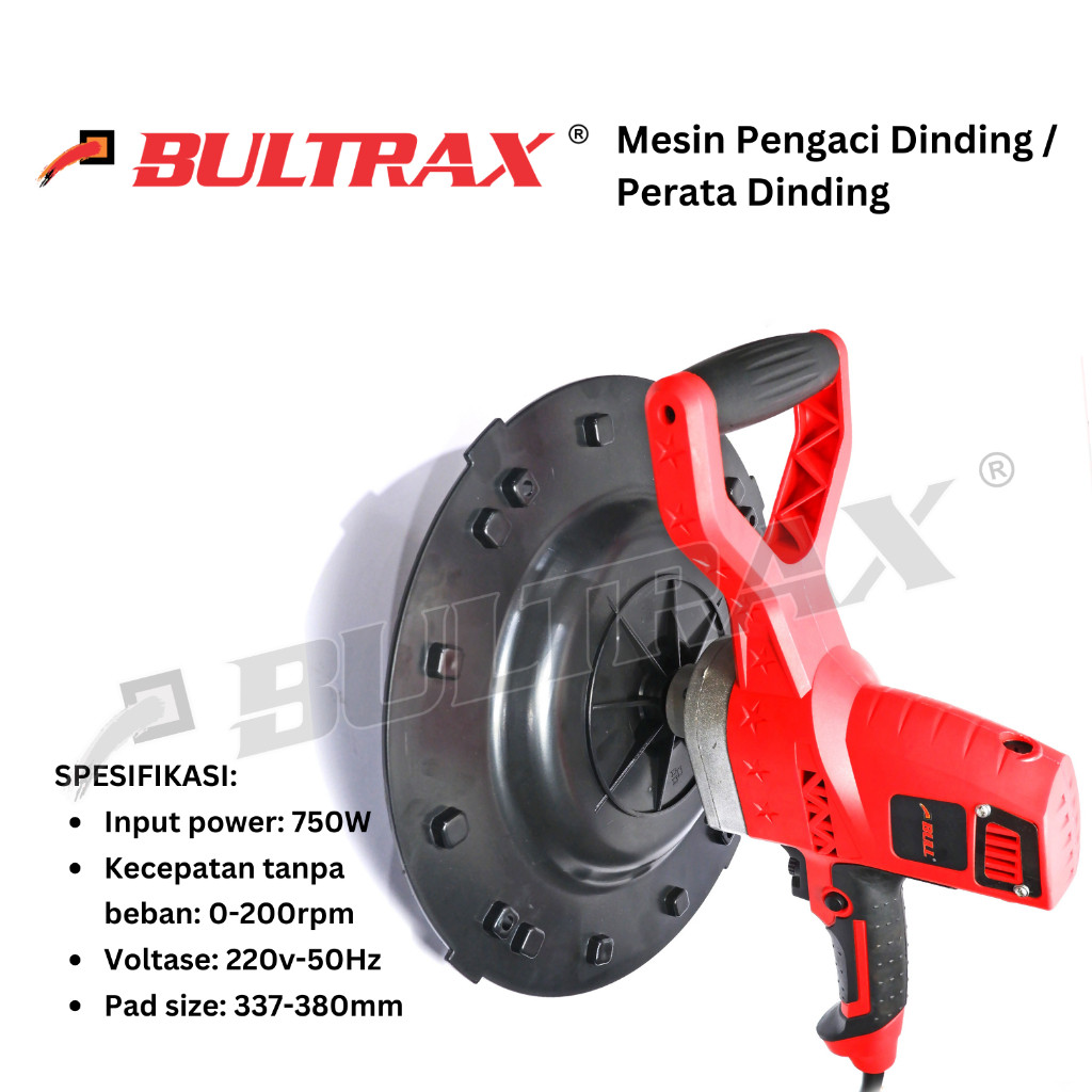 TERLARISBULL Mesin Perata Semen Dinding BL3590 / Poles Dinding / Alat Perata Acian / Mesin Aci Tembo