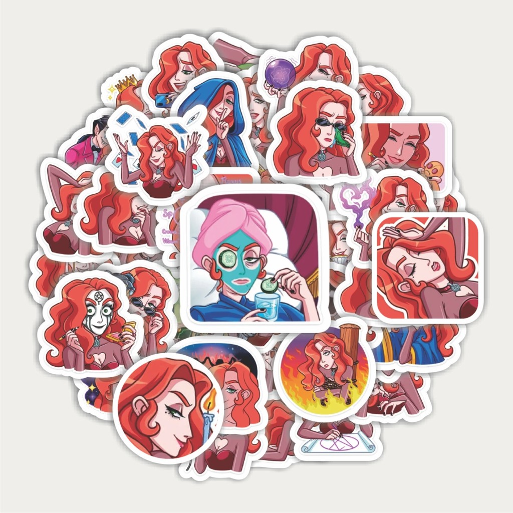 

Sticker Pack Stike Funny Character Lavinia The Fire Sorcerer | Sticker TUMBLR | Stiker LAPTOP KOPER HELM