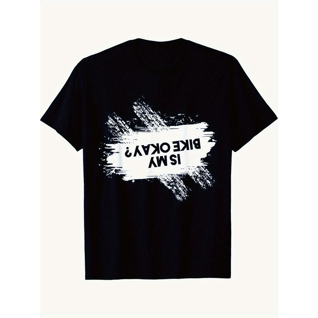 Kaos Sepedaku Baik-Baik Saja? Kaos Sepeda MTB Pria, Ayah, Kakek, Kata Lucu, Print Katun, Olahraga Ou