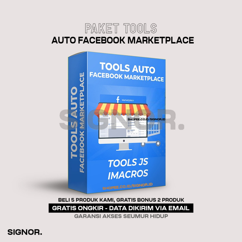 PROMO  [Q8098] Bundling 3 Tools Auto FB Marketplace - Meningkatkan Efisiensi Berjualan Di Facebook M