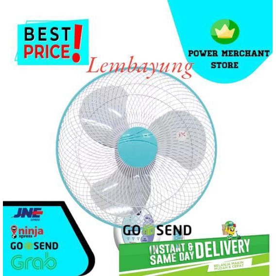 MASPION MWF-4001 RC Wall Fan / Kipas Angin Dinding (Remot)