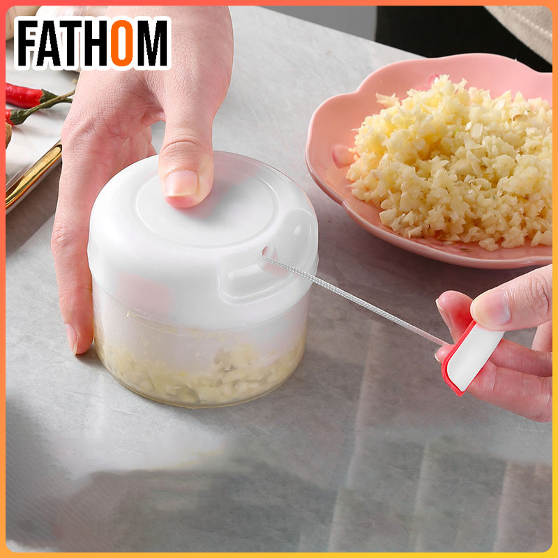 Alat Ajaib Penghancur Bawang Putih Untuk Rumah Tangga Pencacah Bawang Putih Manual dengan Tarikan Ta