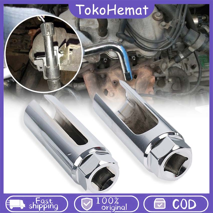 22mm Kunci Sensor Oksigen Soket Sensor O2 Oxygen Sensor Removal Socket Wrench Kunci Sensor O2 Mobil