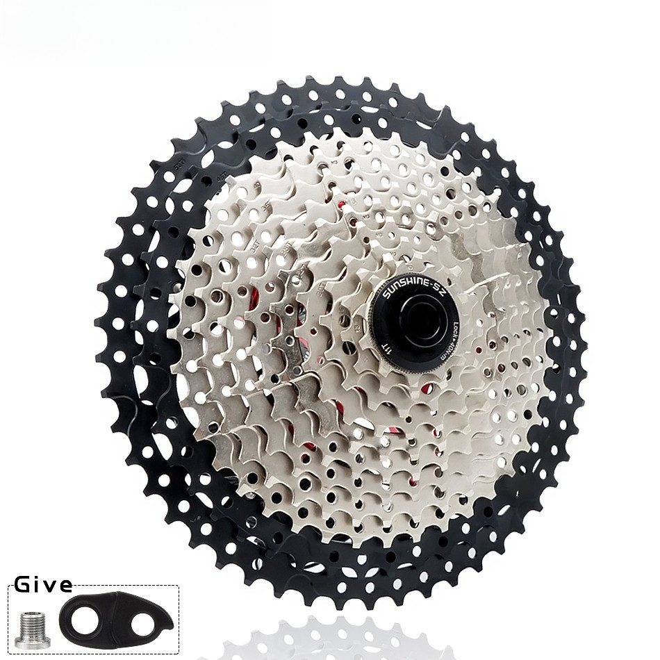 SUNSHINE Bicycle Cassette 8/9/10/11/12Speed Freewheel 32/36T/40T/42T/46T/50T/52T Sprocket HG Structu