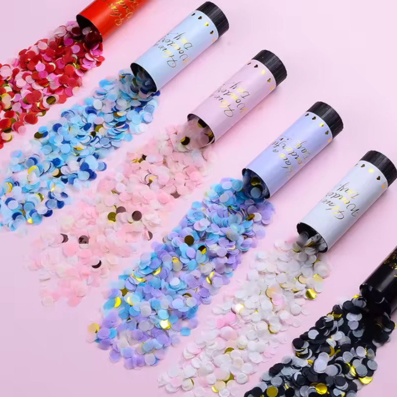 Confetti Popper Mini / Poper Mini / Party Popper Mini Confetti Soft Colour Confeti