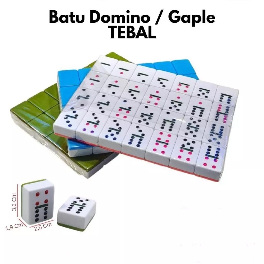 BATU DOMINO TEBAL / GAPLEK / DADU DOMINO