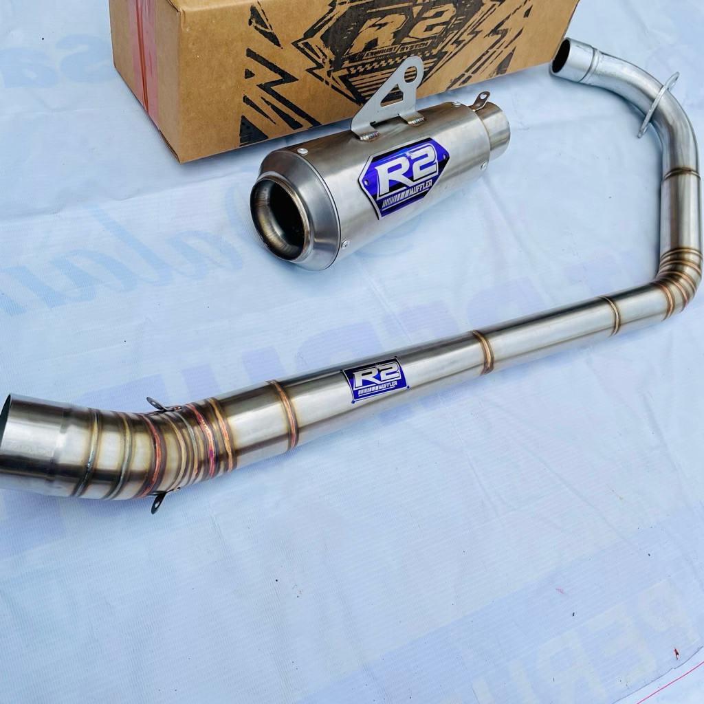 Knalpot Kompetisi Dragbike TIGER vixion Fu Mp 150CC-280CC Original R2 Muffler