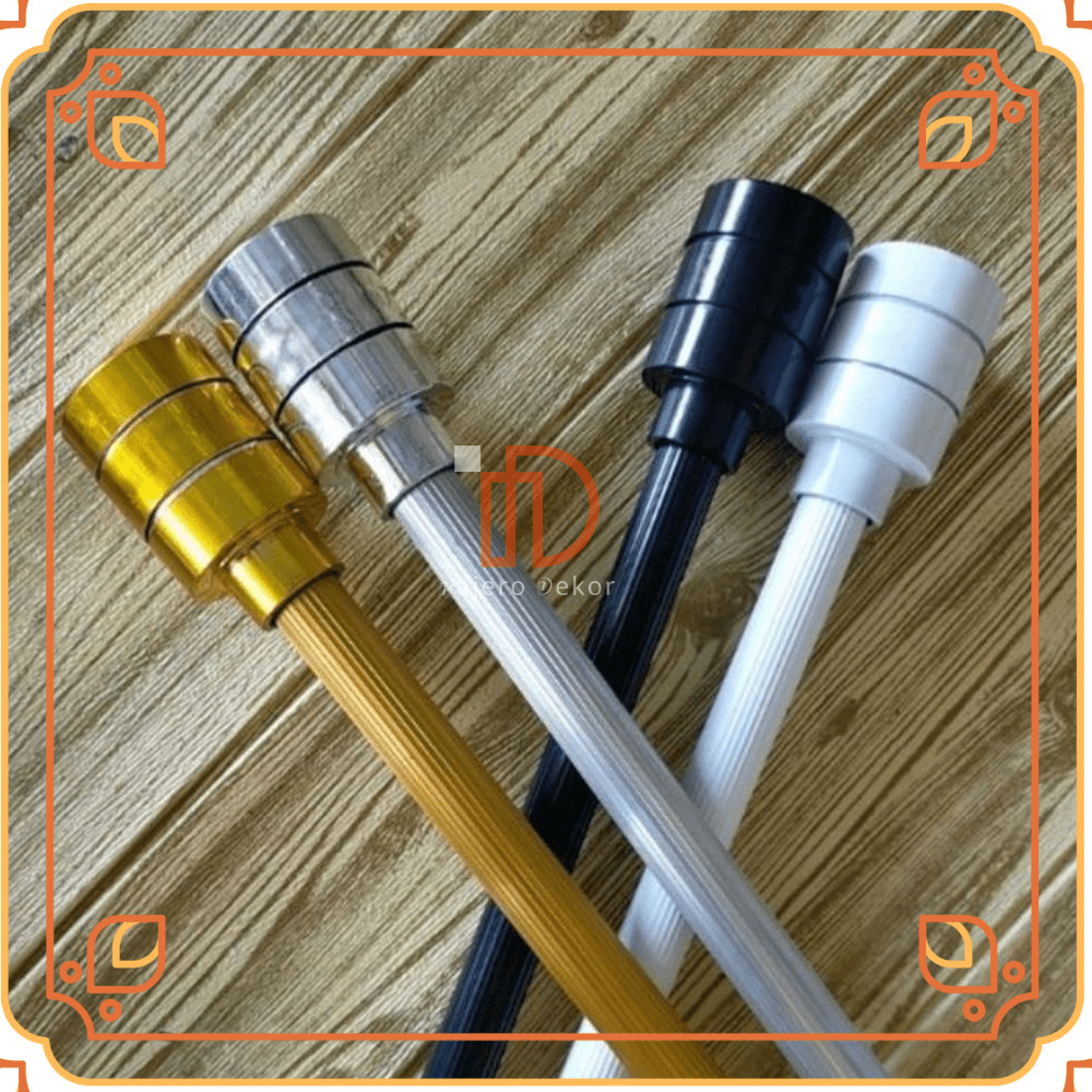 [Promo] Batang Gorden Model Garis Drum Minimalis Untuk Gorden Pintu Dan Jendela