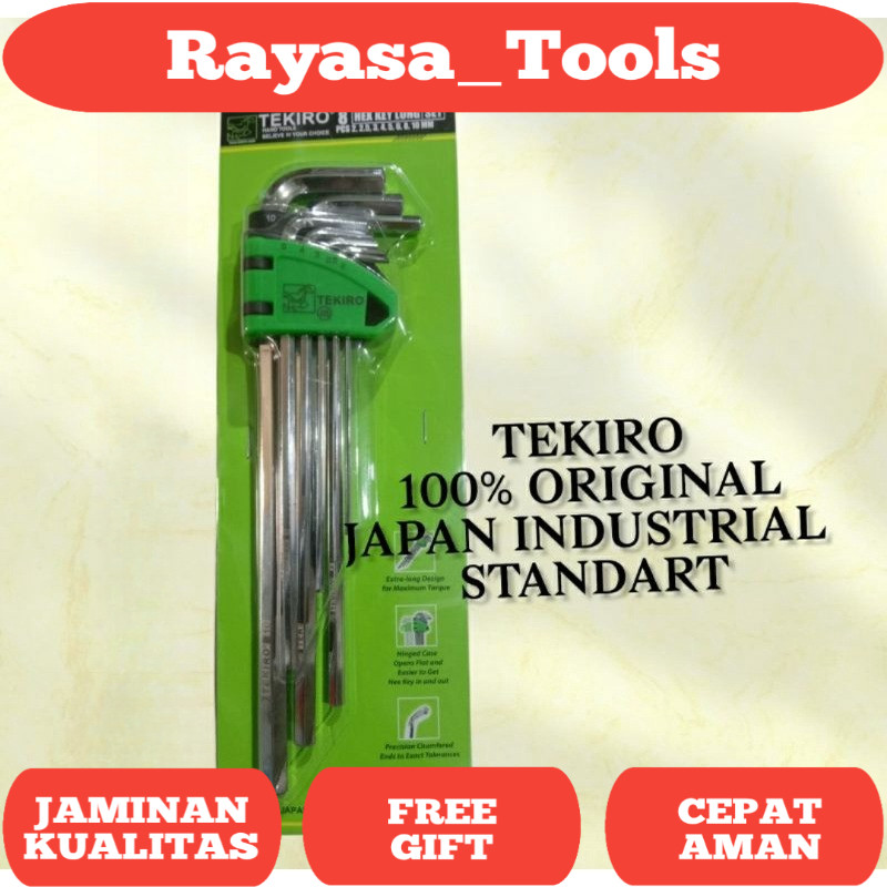 TEKIRO KUNCI L SET TEKIRO PANJANG 8 PCS KUNCI L SET TEKIRO PANJANG 8PCS