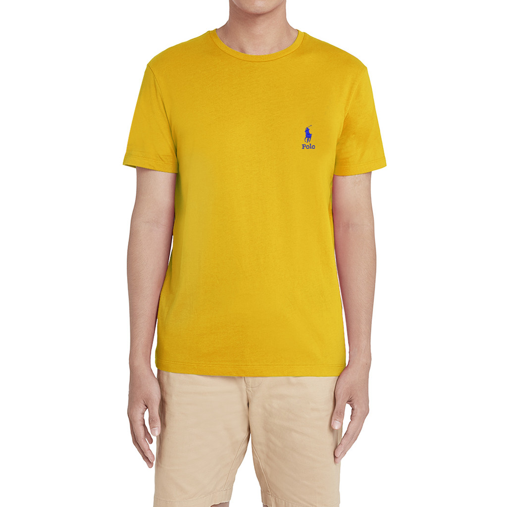 POLO SPORT - 70.0013.92 Jersey Crewneck T-Shirt Mens  - Yellow Orange