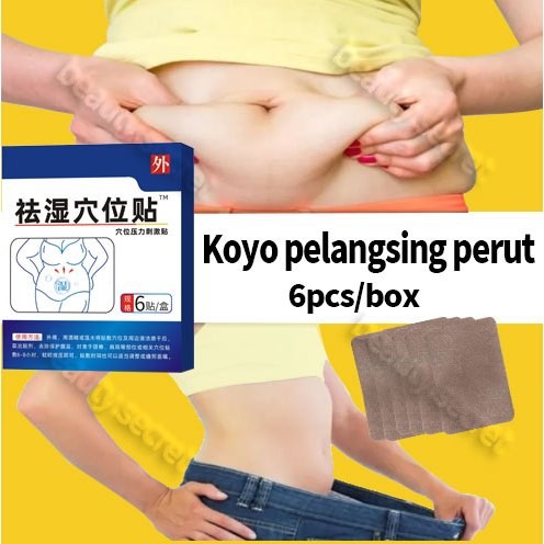New Koyo pelangsing perut Pembakar Lemak Pembakaran Lemak Produk Detox Cepat Obat Cina Patch 6pcs/bo