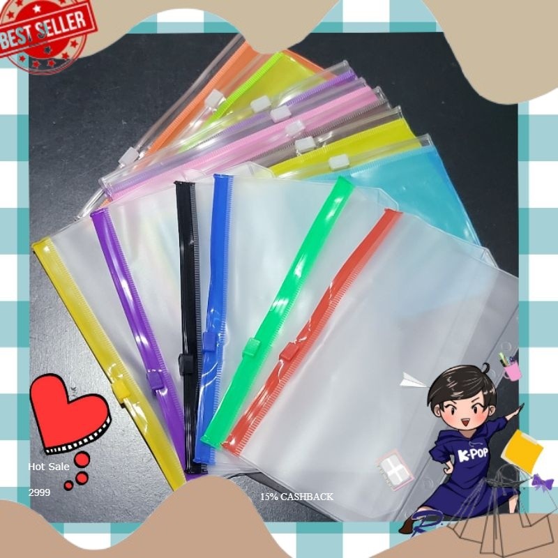

NEW TREND V!RALIN A5 A6 SET LENGKAP Warna Zipper Ziplock Binder 6 Hole RIBBON