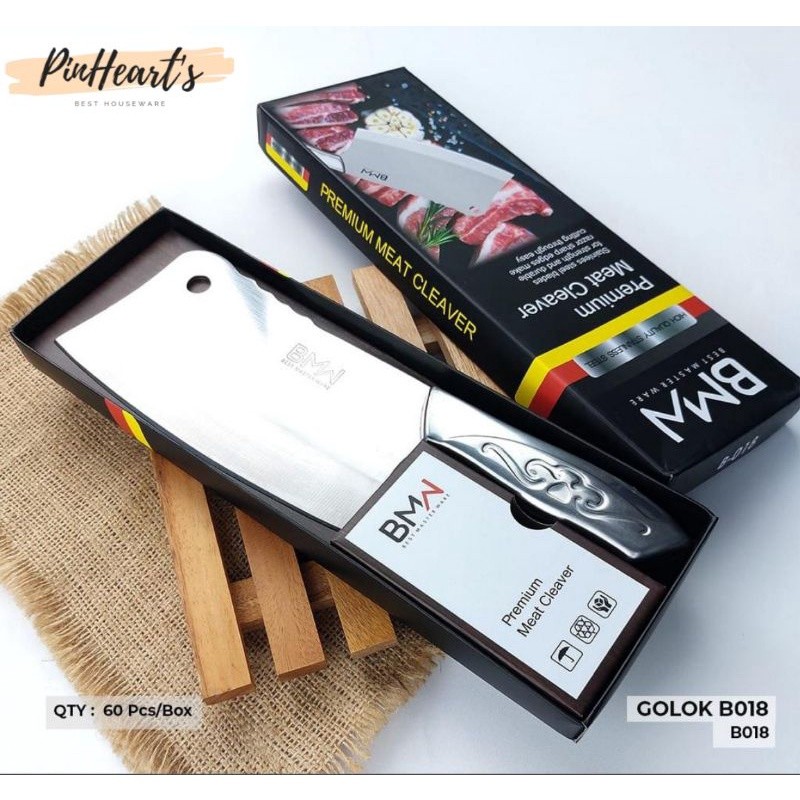 HSO - PISAU GOLOK DAGING CINCANG STAINLESS STEEL BESAR KUAT DAN TAJAM | PISAU DAPUR