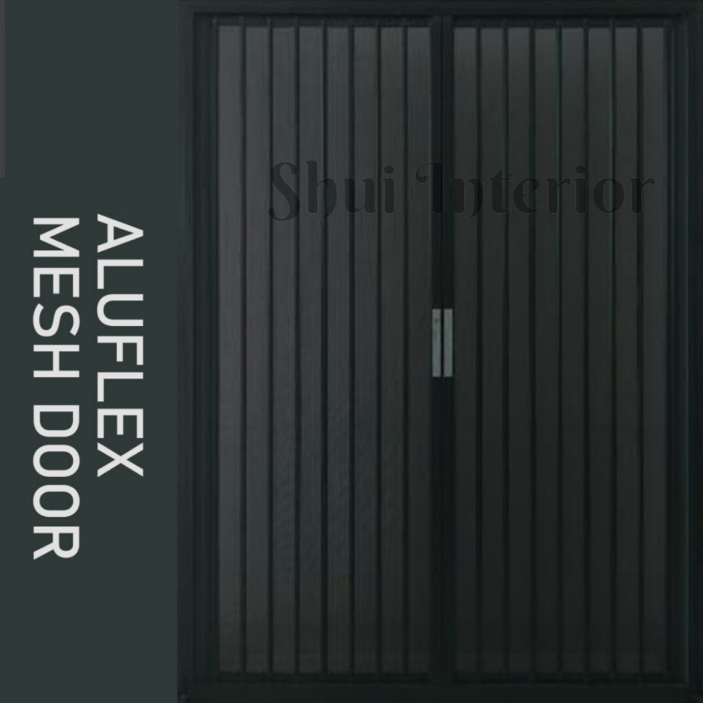 AluFlex Mesh Door Pintu Alumunium Anti Nyamuk / Pintu Lipat Kasa Nyamuk