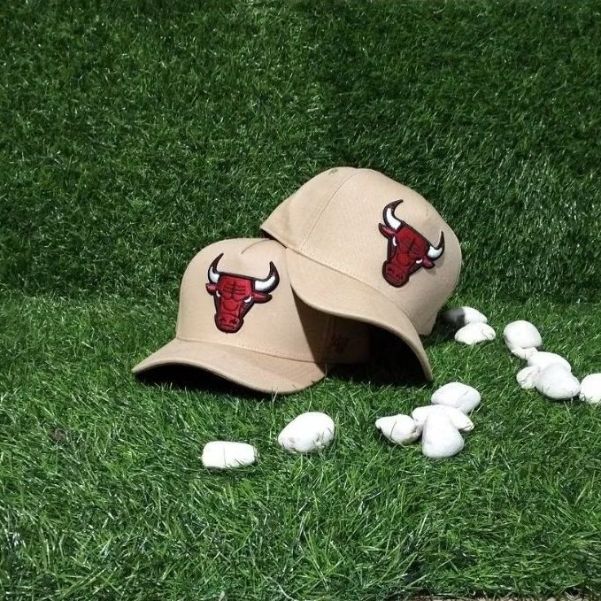 BULLS Ori Topi NBA Bahan Krem Full Tag Premium