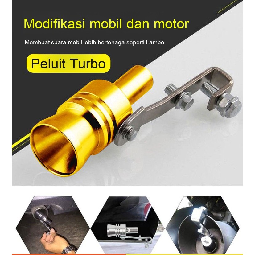 Peluit Suara Turbo Katup Knalpot Mobil dan Motor