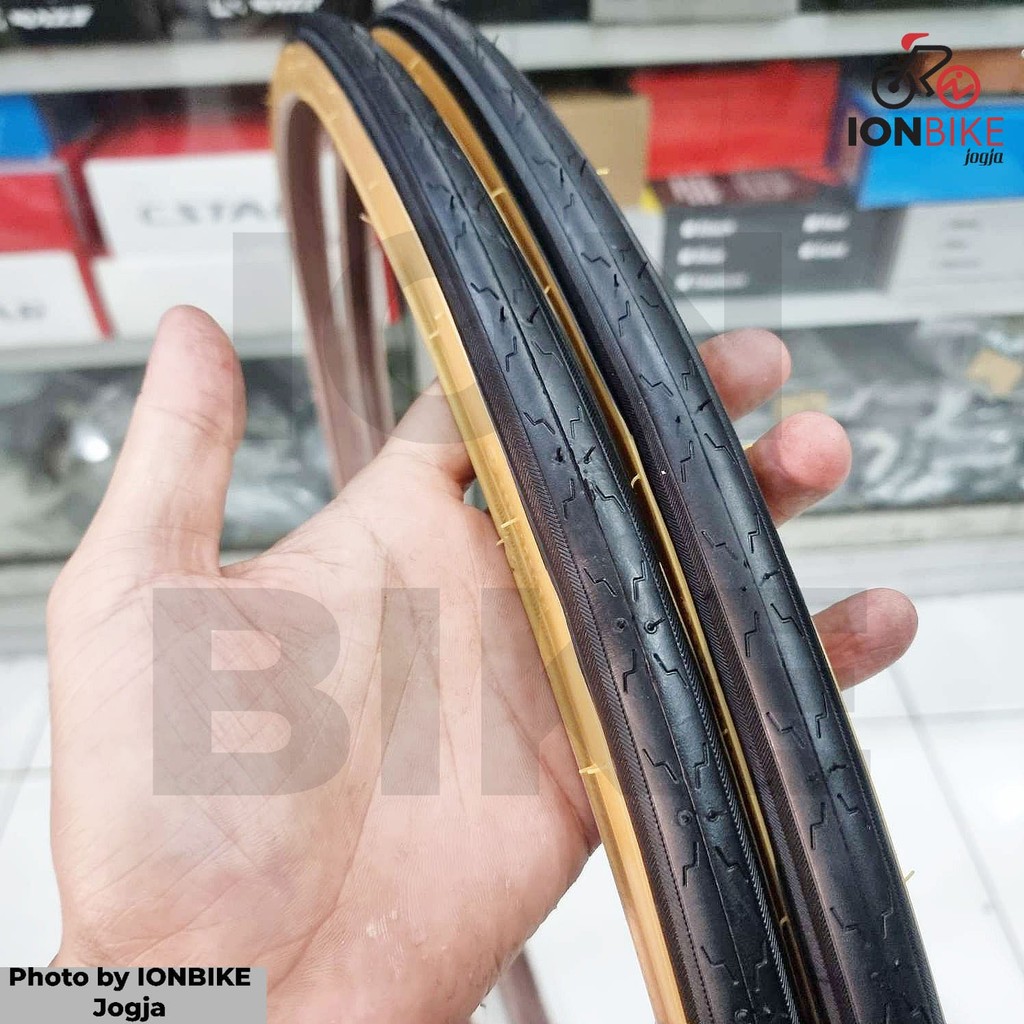 Ban Luar Kenda 700x25 Tan Wall K152 700 x 25 c Roadbike Fixie Sepeda Balap 700x25c 25c Road Bike Cla