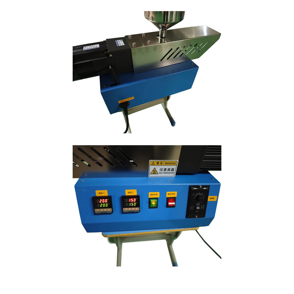 Single Screw Extruder Machine Laboratory Plastic Polymer Extruder with Injection Molding Crusher for