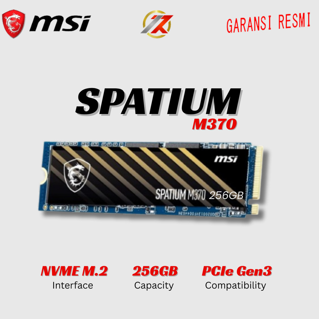 MSI SPATIUM M370 256GB PCIe 3.0 NVMe M.2 | SSD MSI SPATIUM M 370 256GB TRAY