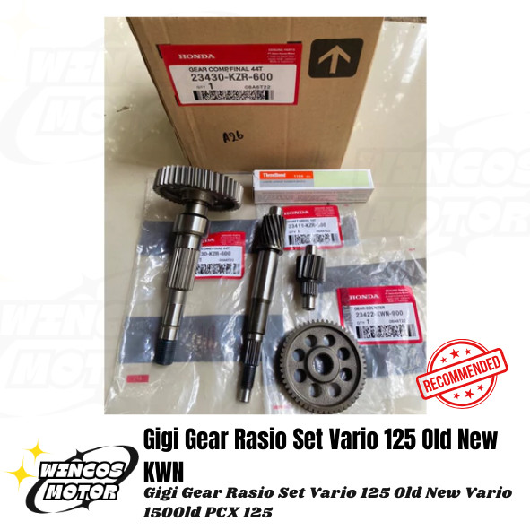Gigi Gear Rasio Set Vario 125 Old New Vario 150Old PCX 125 KWN