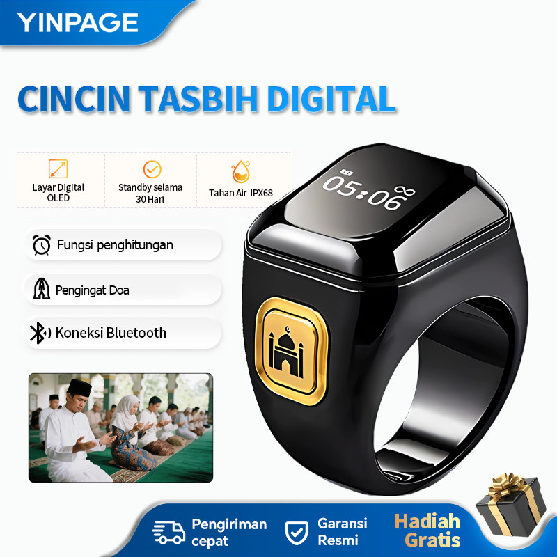 PAPESZ Cincin Doa Bluetooth Pintar / Smart Tasbih Counting Ring · Tasbih Digital Bluetooth · Cincin 