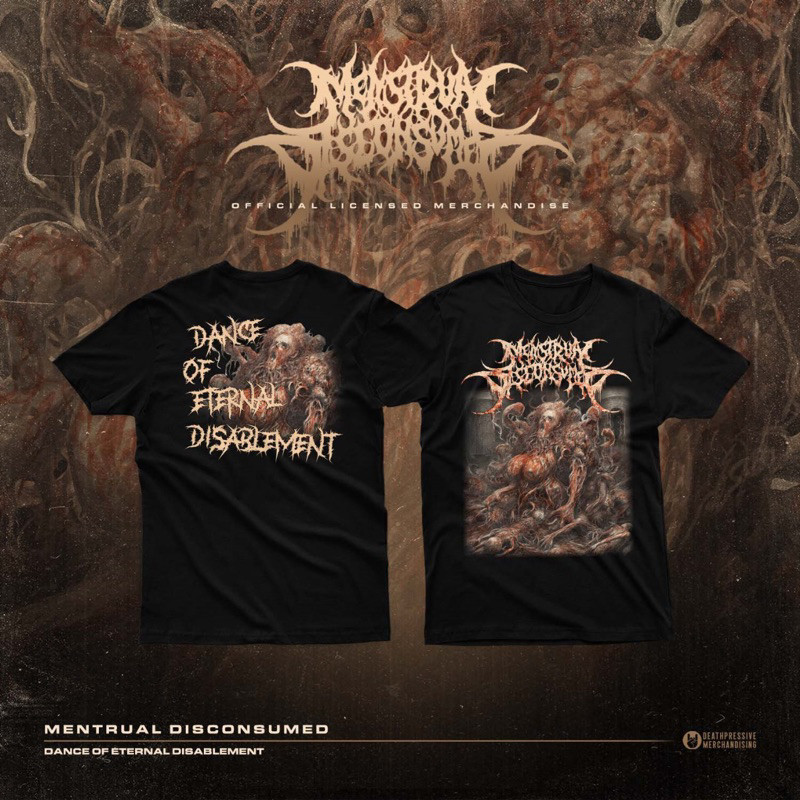 (COD) MENSTRUAL DISCONSUMED dance kaos metal tangan pendek hitam - TS ORIGINAL