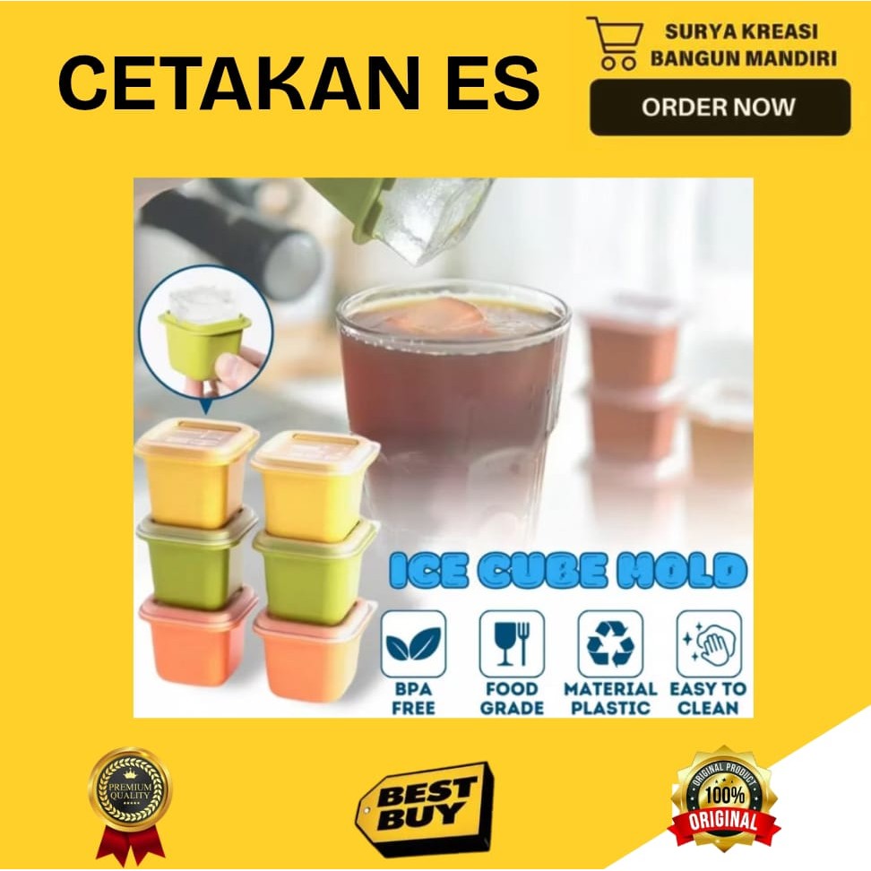 CETAKAN ES MINI CETAKAN ES BATU KOTAK CETAKAN MPASI KOTAK BEKAL MINI TEMPAT SNACK KECIL