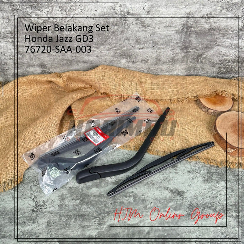 Wiper Belakang Set - Wiper Arm Tangkai Gagang Honda Jazz GD3